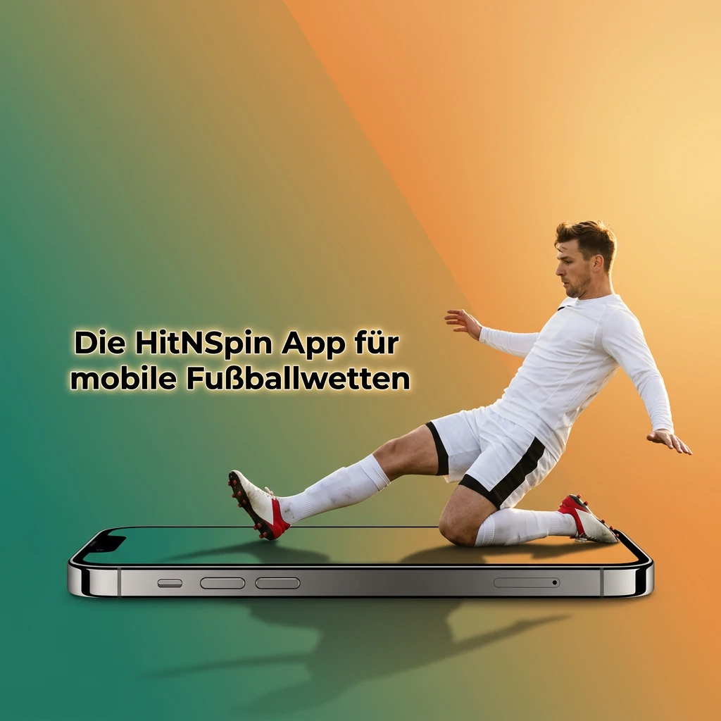 HitNSpin mobile app for football betting on smartphone, available for Android and iOS devices