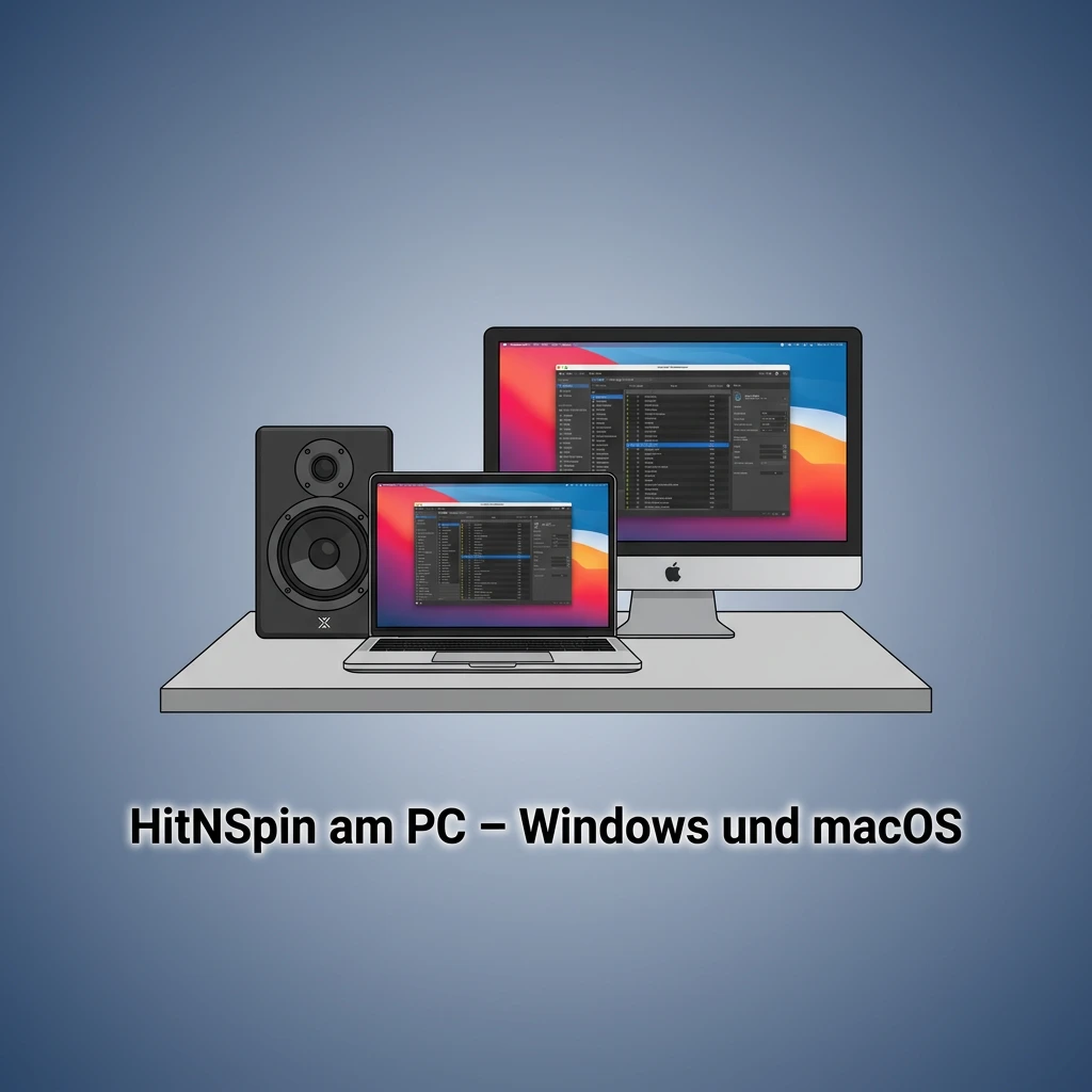 Casino-Website von HitNSpin im Browser auf einem PC oder Mac, ohne Desktop-App nutzbar