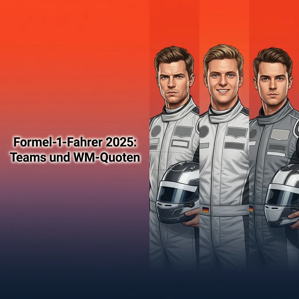 F1 2025 teams and drivers championship odds table with all 10 teams, 20 drivers, and WM betting quotes