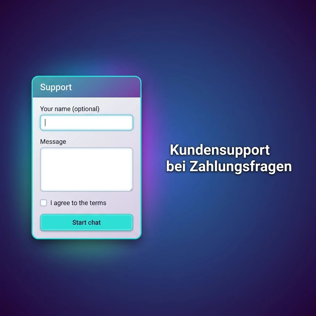 Customer support team available 24/7 via live chat, email, and FAQ for payment questions and issues.
