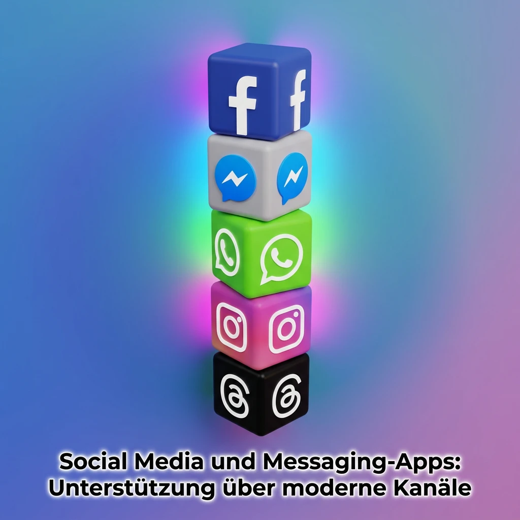 Customer support via social media and messaging apps including Telegram, Facebook, Twitter, and WhatsApp channels