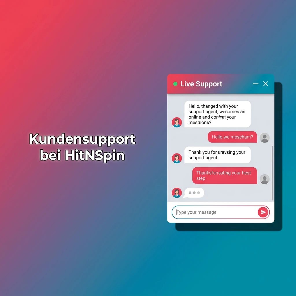 HitNSpin Kundensupport mit Live-Chat, E-Mail und FAQ – rund um die Uhr erreichbar