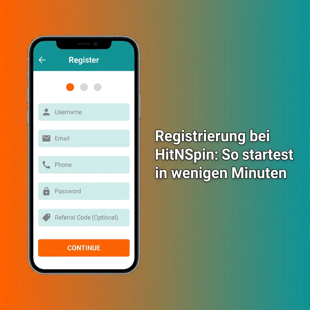 HitNSpin Registrierung: Schritt-für-Schritt Anleitung zur Kontoerstellung in unter 5 Minuten