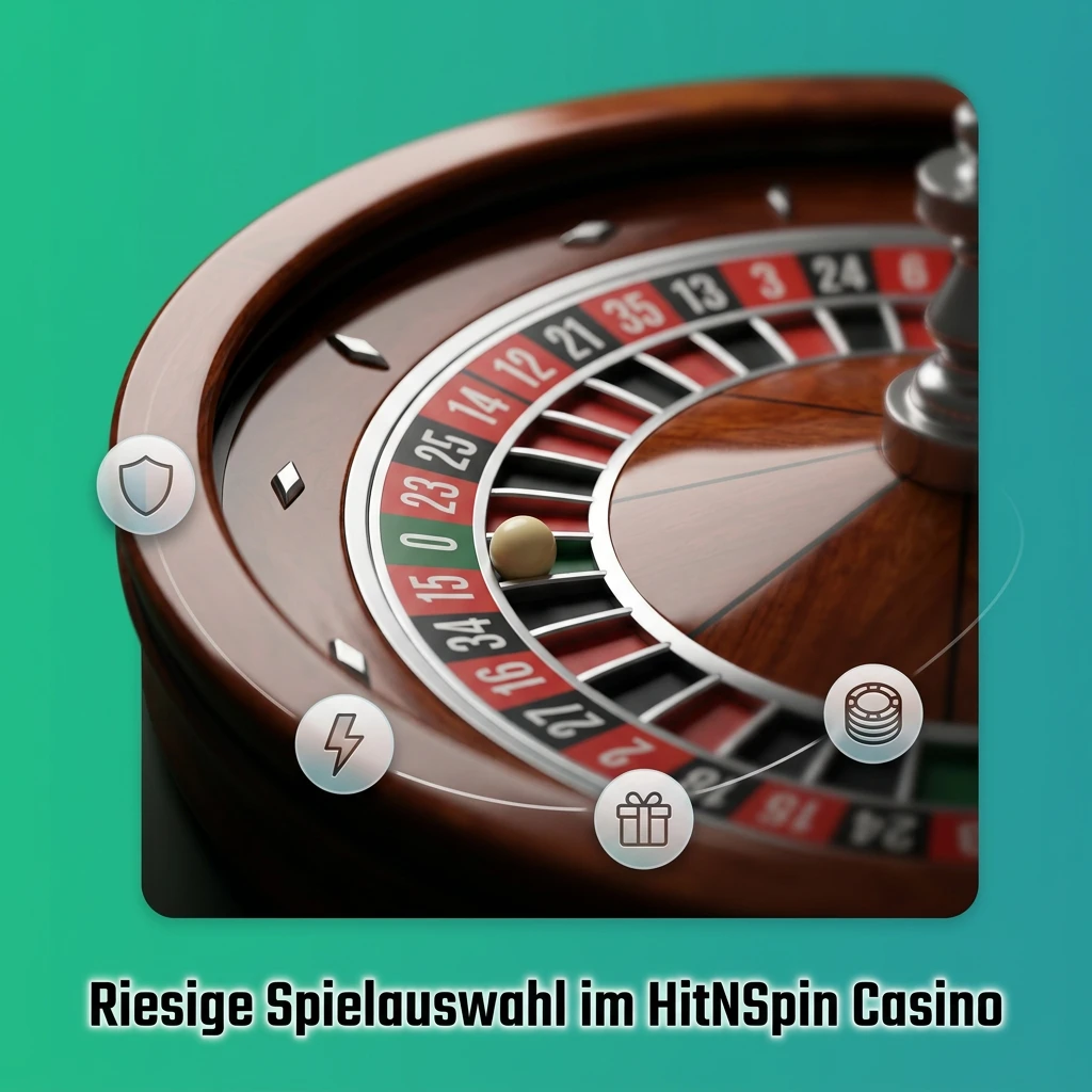 HitNSpin Casino Spielauswahl mit Slots, Crash-Games, Tischspielen und Game Shows für jeden Spielertyp
