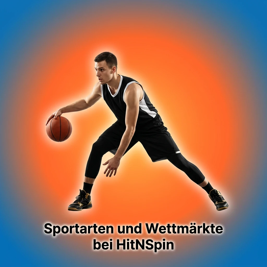 Sports betting options at HitNSpin covering football, tennis, basketball, ice hockey, and handball markets for German players