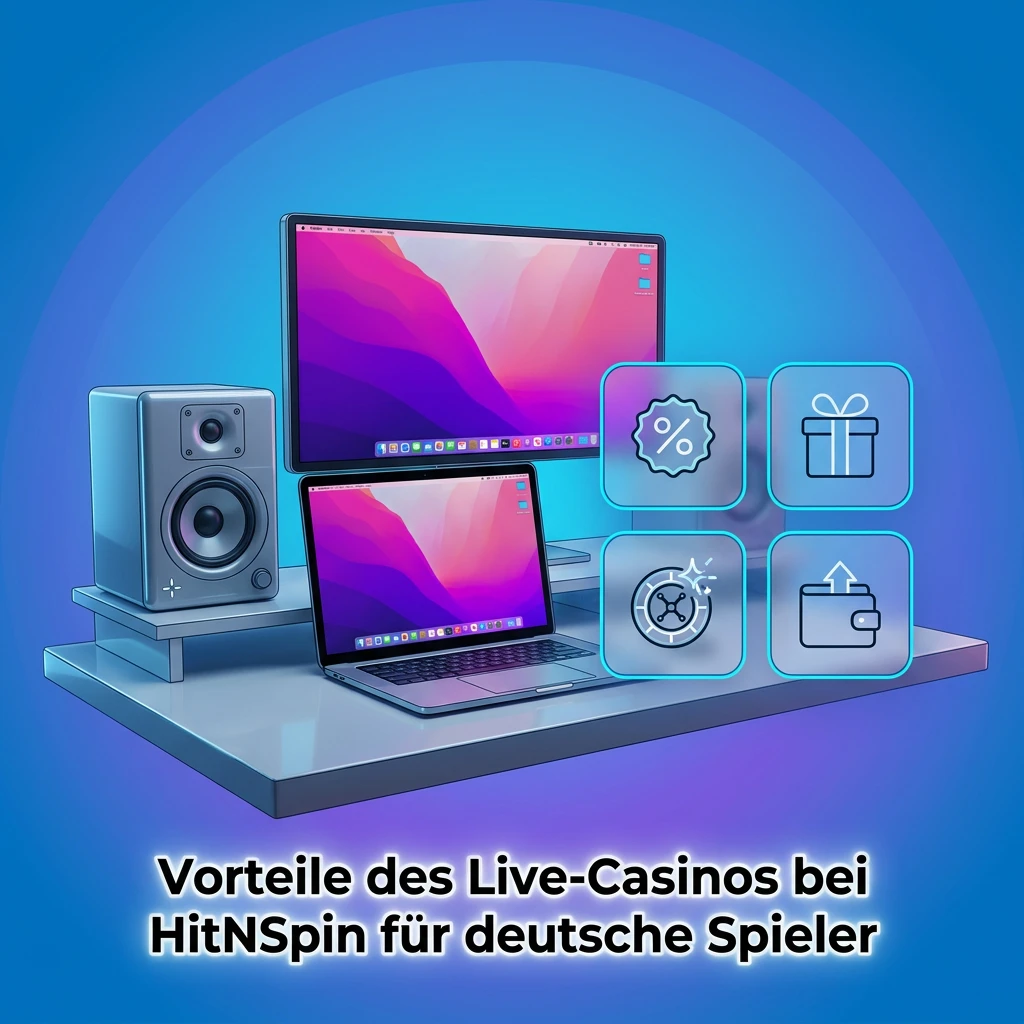 Live casino at HitNSpin with real dealers, HD streaming, roulette, blackjack, and game shows for German players