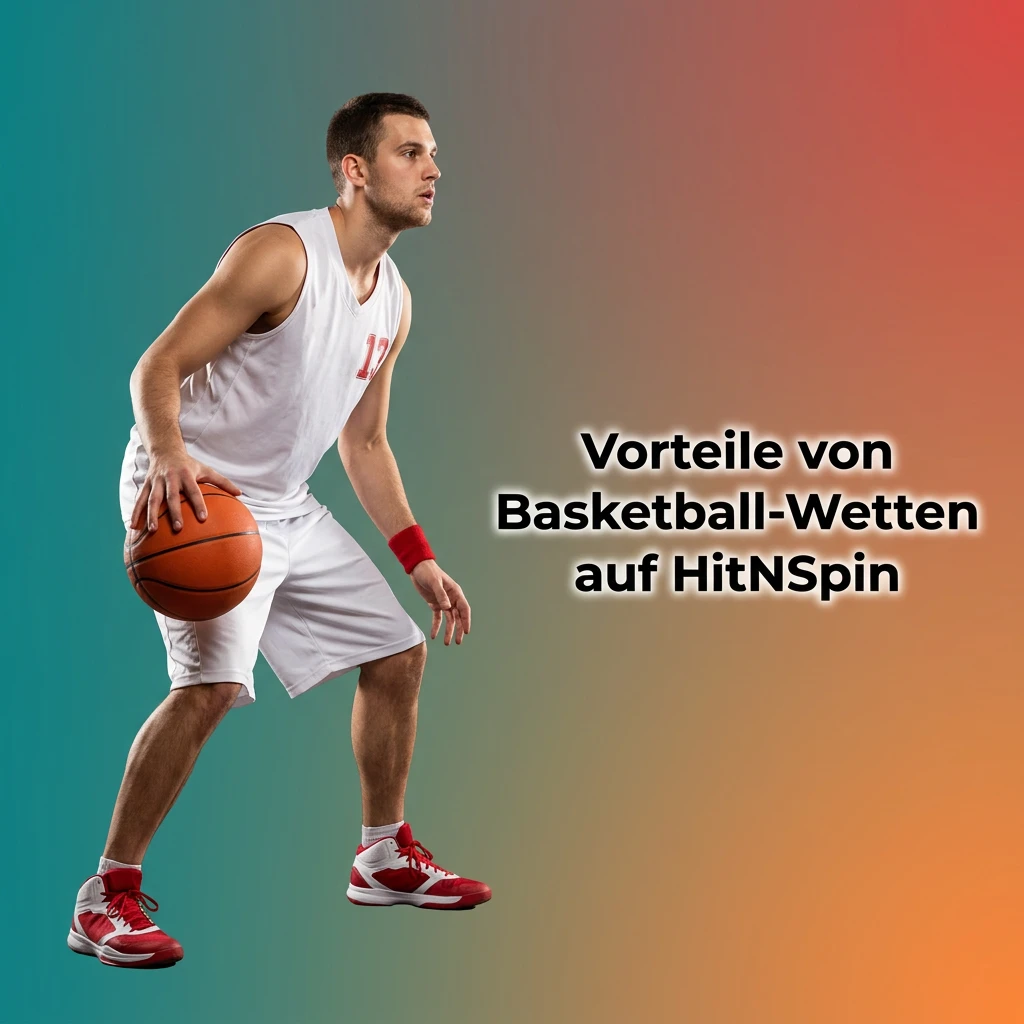 HitNSpin basketball betting advantages: wide market coverage, live bets, competitive odds, mobile app, and fast payouts.