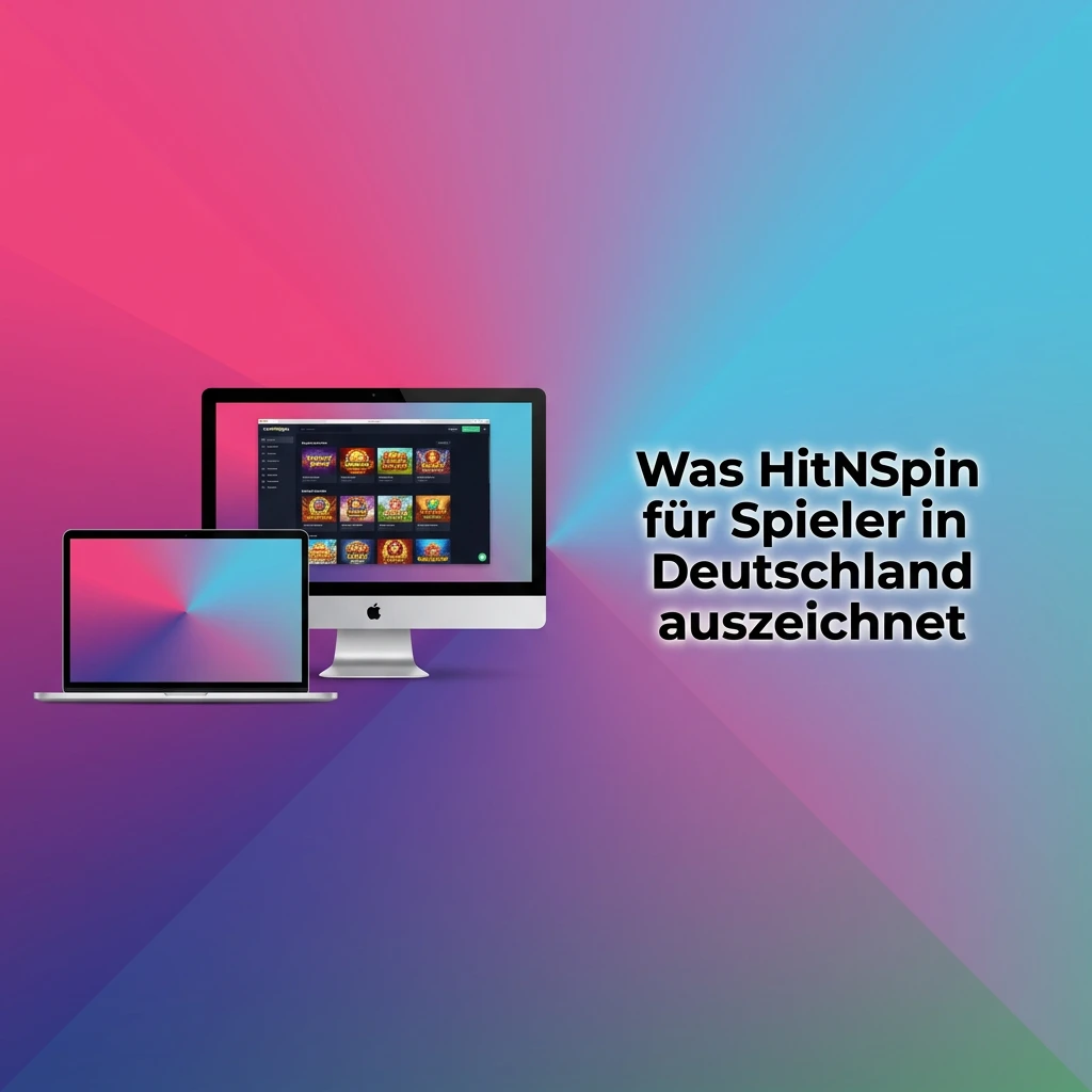 HitNSpin platform for German players featuring sports betting, casino games, mobile app, and SSL security