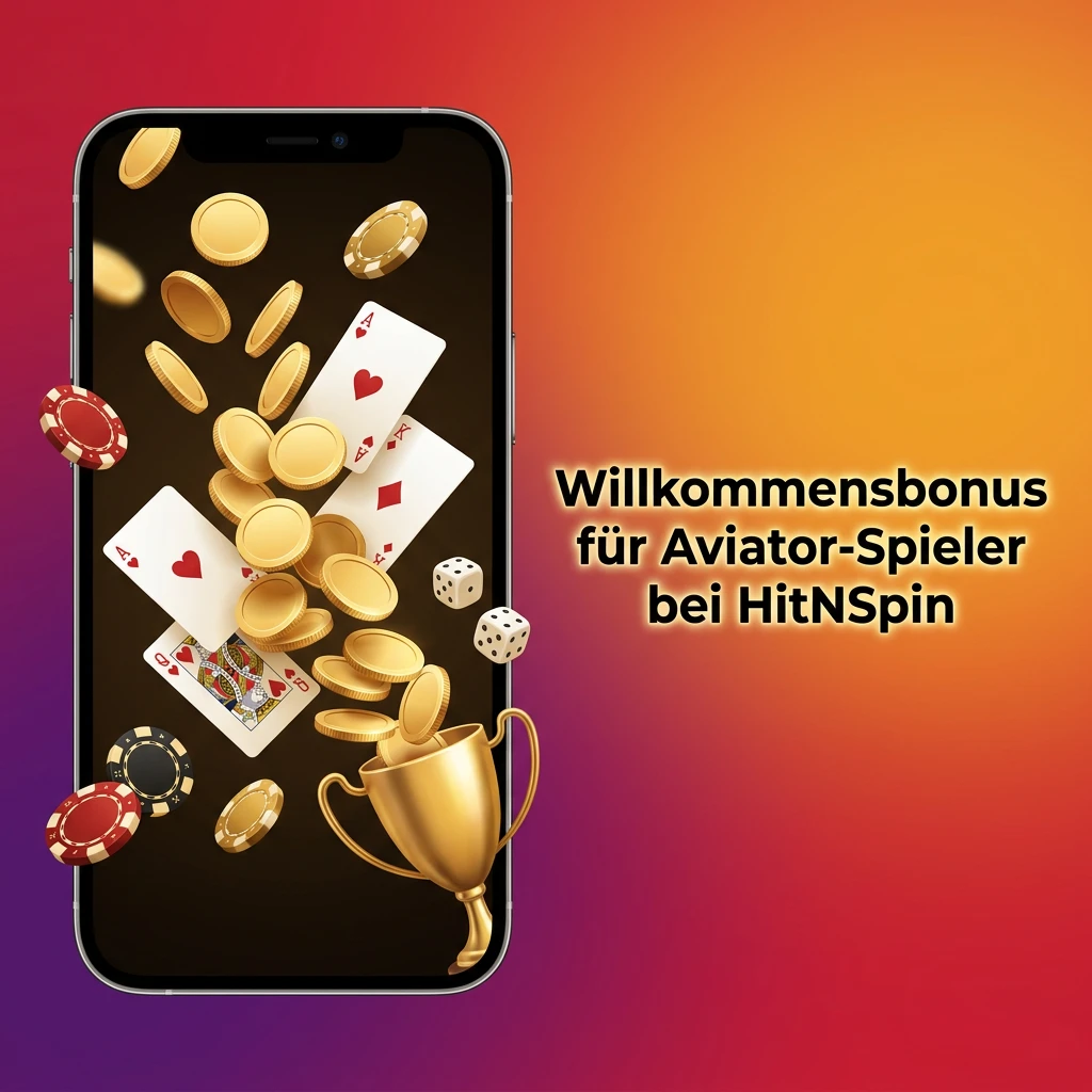 HitNSpin Willkommensbonus bis zu 800€ und 200 Freispiele für Aviator-Spieler